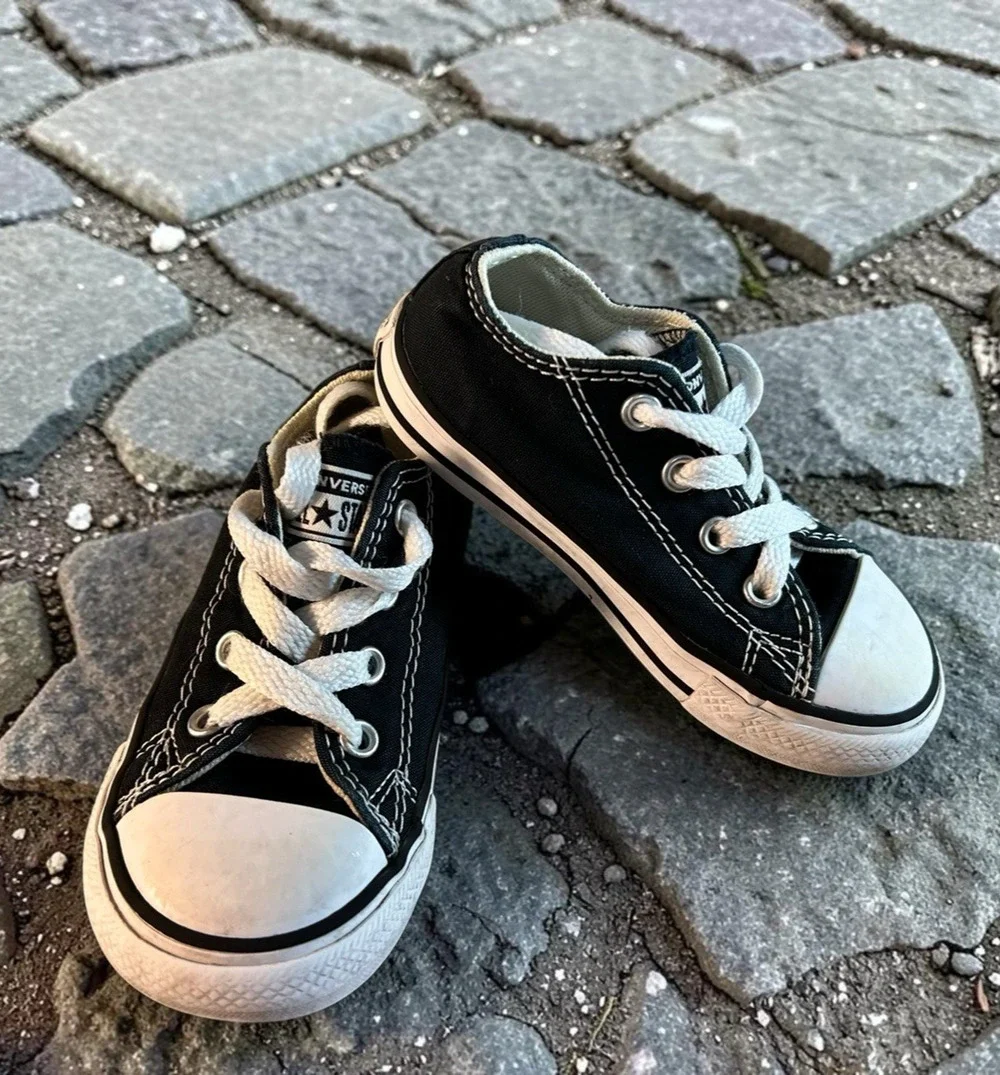 Converse All Star Chuck Taylor Canvas Low Top Shoes Size 7 Infant Black